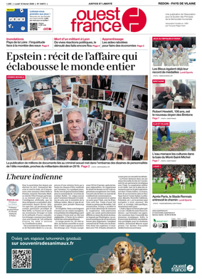 Cover of Ouest France (Redon / Pays de Vilaine)