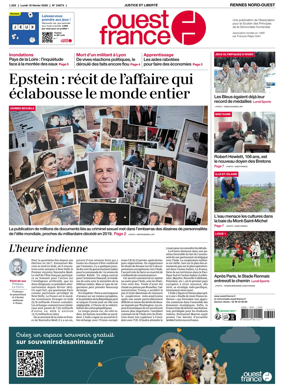 Cover of Ouest-France (Rennes Nord-Ouest)