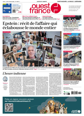 Cover of Ouest France (Saint-Nazaire La Baule Guerande)