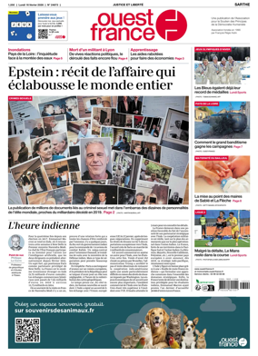 Cover of Ouest France (Sarthe)