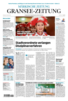 Cover of Gransee-Zeitung