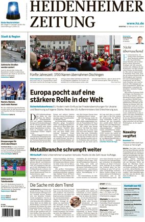 Cover of Heidenheimer Zeitung