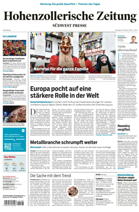 Cover of Hohenzollerische Zeitung