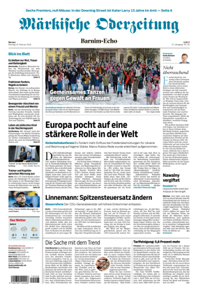 Cover of Markische Oderzeitung Bernau