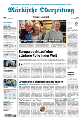 Cover of Markische Oderzeitung Erkner