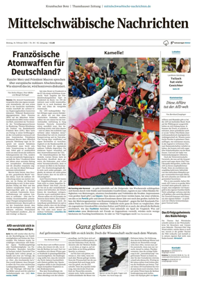 Cover of Mittelschwaebische Nachrichten