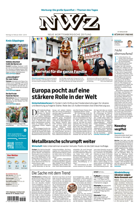 Cover of NWZ – Neue Wurttembergische Zeitung