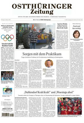 Cover of Ostthuringer Zeitung (Greiz)