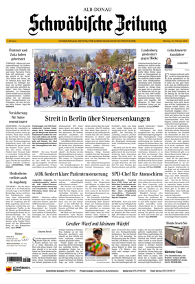 Cover of Schwabische Zeitung (Alb-Donau)
