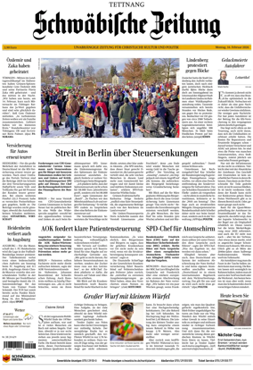 Cover of Schwabische Zeitung (Tettnang)