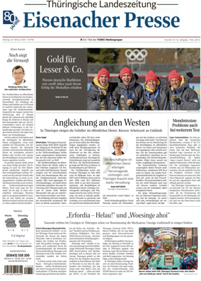 Cover of Thuringische Landeszeitung (Eisenach)
