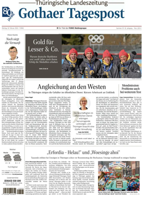 Cover of Thuringische Landeszeitung (Gotha)