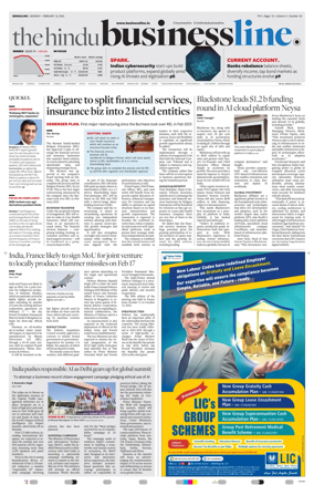 Cover of BusinessLine (Bangalore)