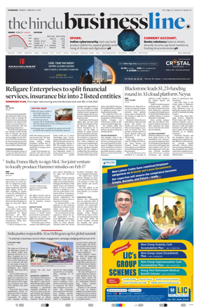Cover of BusinessLine (Hyderabad)