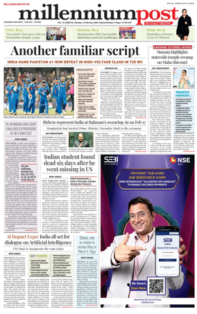 Cover of Millennium Post (Kolkata)