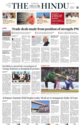 Cover of The Hindu - International