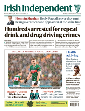 Cover of Irish Independent
