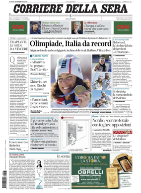 Cover of Corriere della Sera