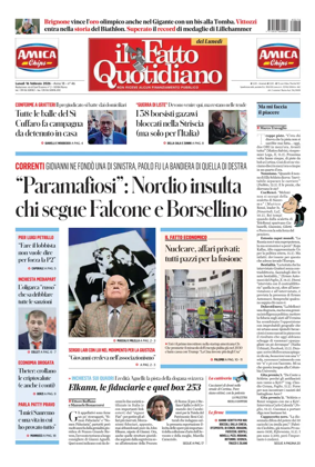 Cover of Il Fatto Quotidiano