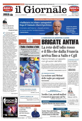 Cover of Il Giornale (Italy)