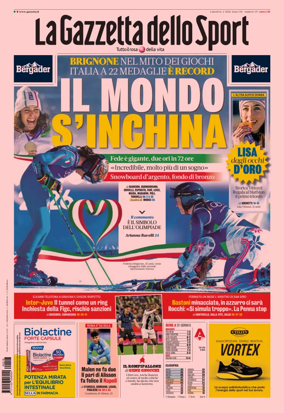 Cover of La Gazzetta dello Sport - Milano
