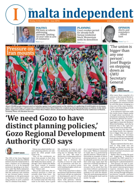 Cover of Malta Independent