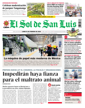 Cover of El Sol de San Luis Potosi
