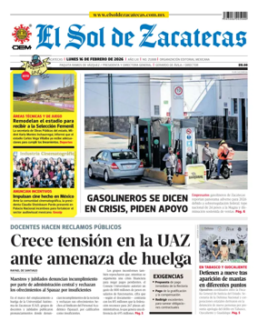 Cover of El Sol de Zacatecas