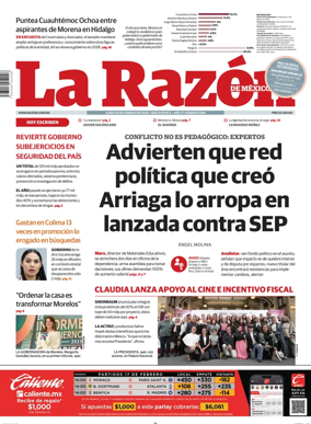 Cover of La Razon de Mexico