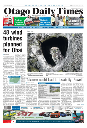 Cover of Otago Daily Times