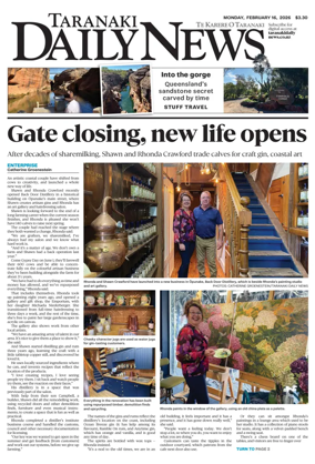 Cover of Taranaki Daily News