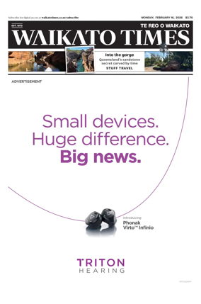 Cover of Waikato Times