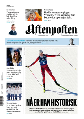 Cover of Aftenposten