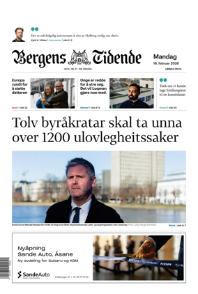 Cover of Bergens Tidende