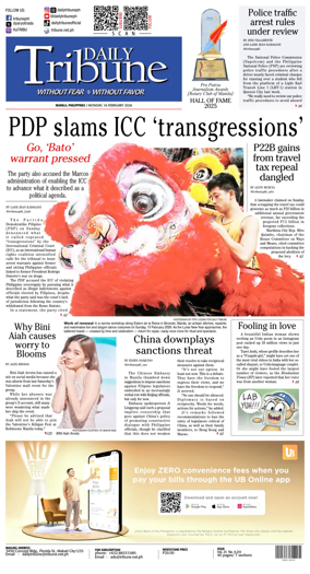 Cover of Daily Tribune (Philippines)