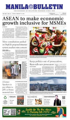 Cover of Manila Bulletin