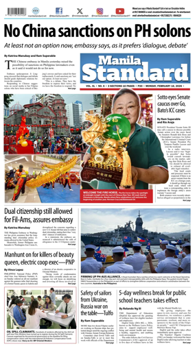 Cover of Manila Standard