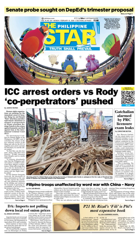 Cover of The Philippine Star