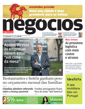Cover of Jornal de Negocios