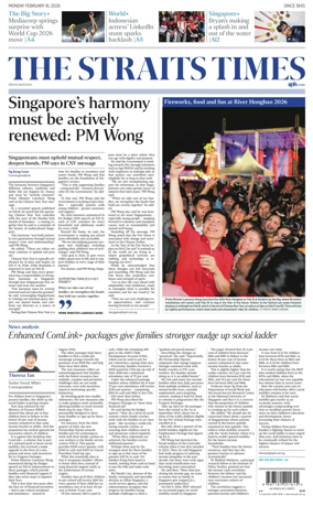 Cover of The Straits Times