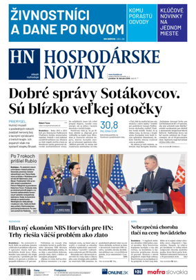 Cover of Hospodarske noviny