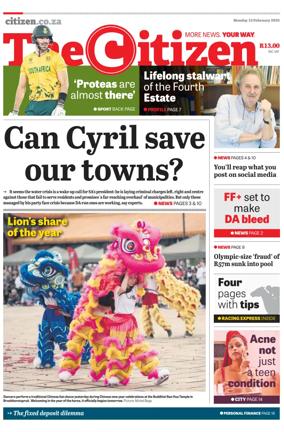 Cover of The Citizen (KZN)