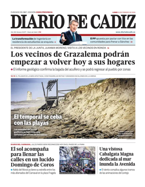 Cover of Diario de Cadiz