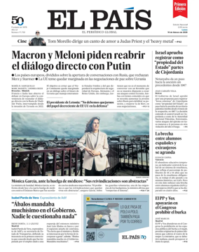Cover of EL PAIS primera edicion