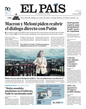 Cover of EL PAIS Valencia