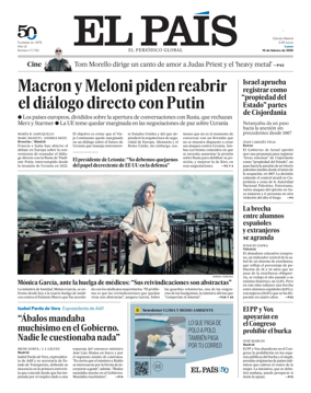Cover of El Pais