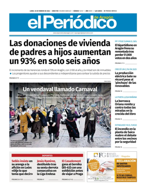 Cover of El Periodico Aragon
