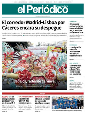 Cover of El Periodico Extremadura