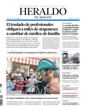 Cover of Heraldo de Aragon
