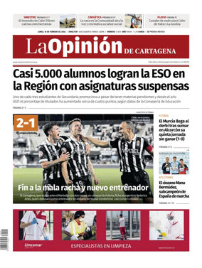 Cover of La Opinion de Murcia (Cartagena)